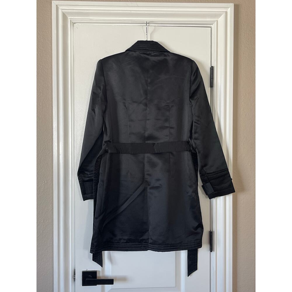 Women’s Willi Smith Lined Belted Jacket Coat Size Medium - Picture 5 of 6